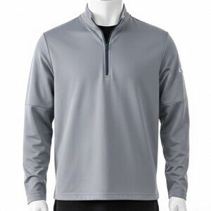 Callaway Men’s Quarter Zip Pullover Gray Long Sleeve Golf Top Size Large